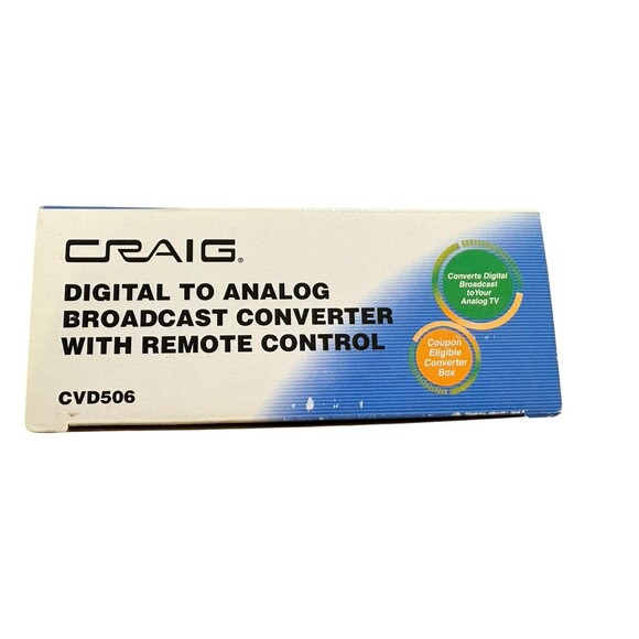 Craig CVD506 Analog to Digital Broadcast Converter Remote Control OPEN BOX - Picture 3 of 11